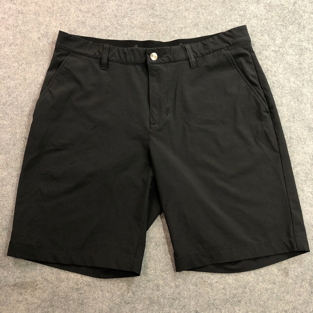 Adidas Mens Golf Shorts 34 Black Performance Stretch Gripper Waistband